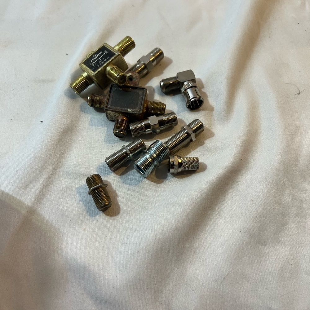Assorted Gold and Silver Electronics Connectors